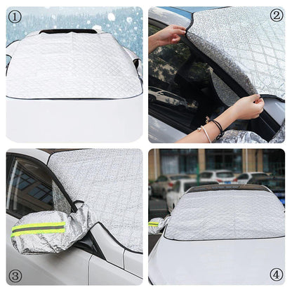Bigmeda Frontscheibenabdeckung Auto Scheibenabdeckung Auto Winter