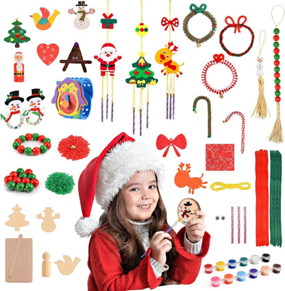 Weihnachts Adventskalender kinder: 24 DIY Bastelsets,Weihnachtsdekoration a