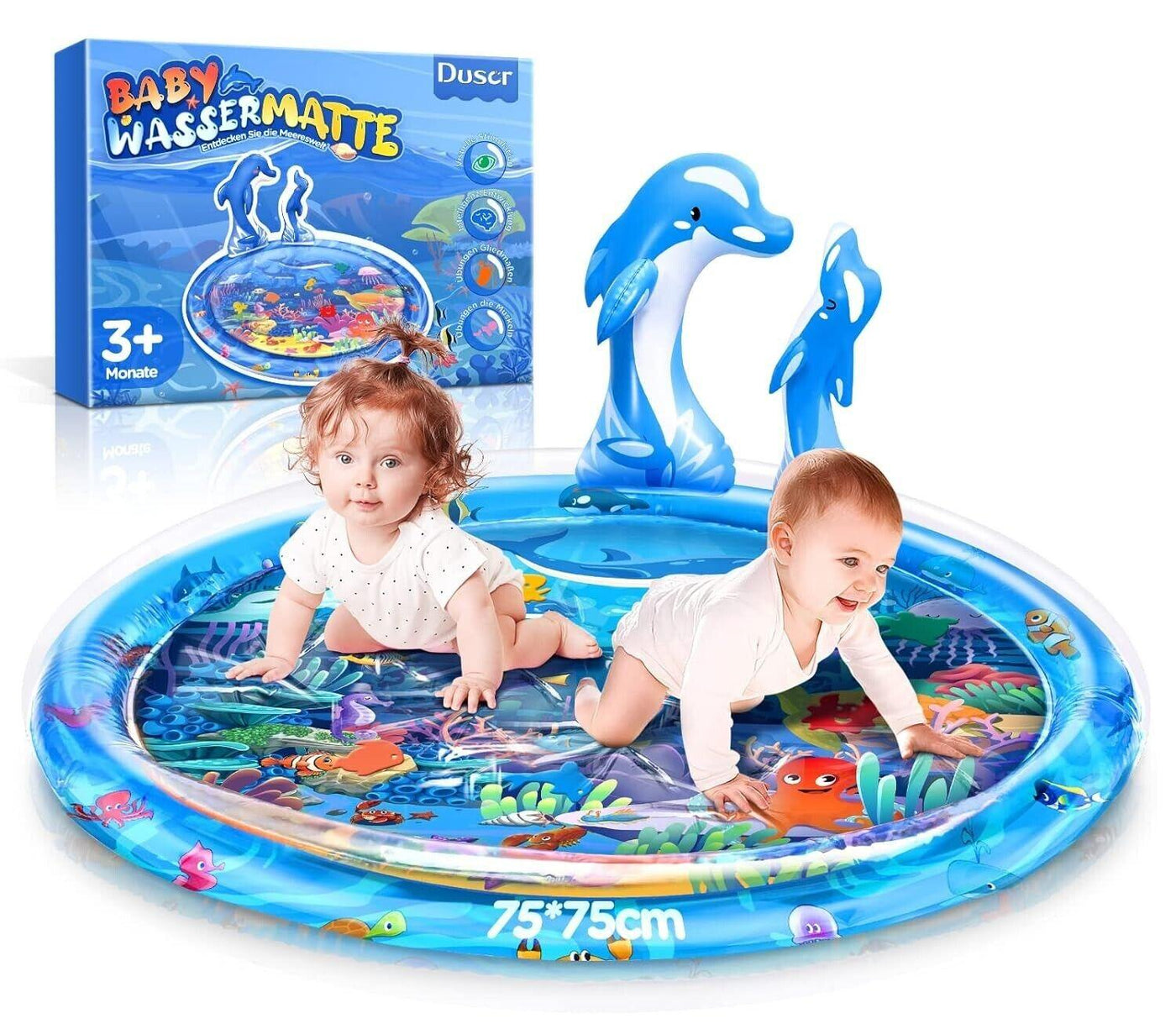 Dusor - Wassermatte Baby, Baby Spielzeug 3 6 9 Monate, Spielmatte Baby