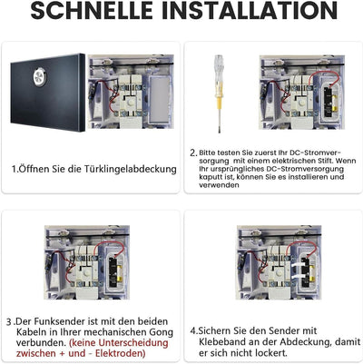 BITIWEND Funksignal Weiterleitung WLAN Funk Erweiterung Set Türklingel und Gong