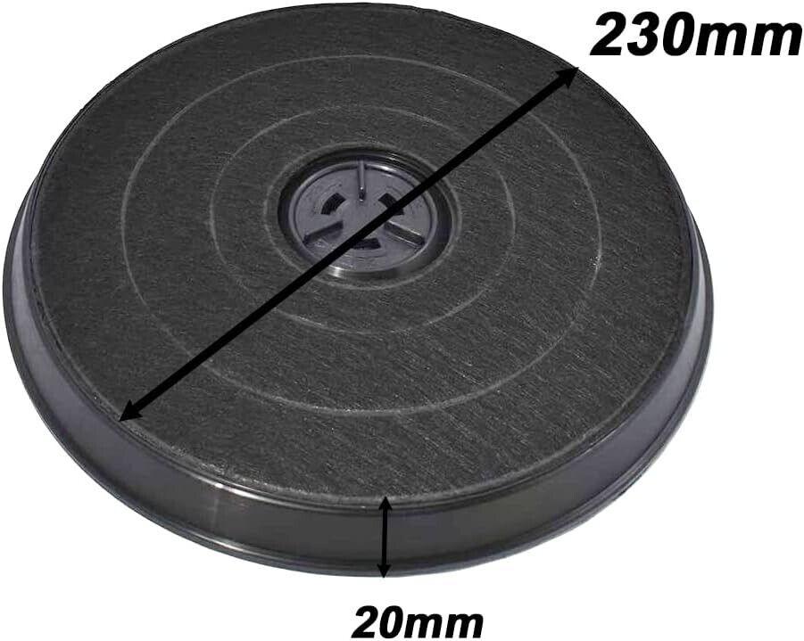 EVAYP / Aktivkohlefilter  230mm für AEG - Bauknecht - Bosh - Faber - Whirlpool