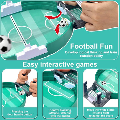 Tischfußballspiel mit 6 Fußbälle Mini Tischkicker Desktop Spielzeug Kinder