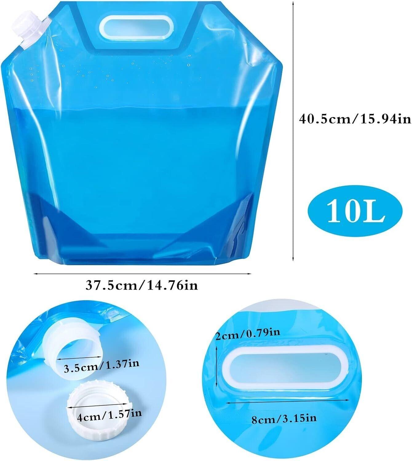 XREE 4 Stück Faltbarer Wasserkanister 10L Tragbarer Wasserbehälter mit dichtem D