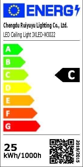JONMONSM Led Deckenleuchte Flach 25W IP54 Wasserfest, Ø30cm 2000LM 6500k Rund