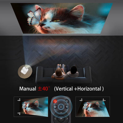 GammaBai Joy 5G/2.4G WiFi Bluetooth Projektor, Tragbar Projektor 1080P FHD