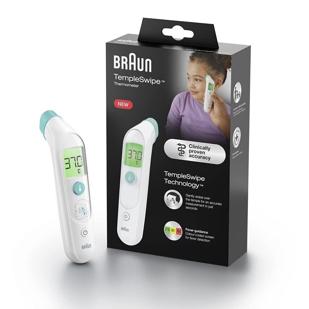 Braun TempleSwipe Stirnthermometer (farbcodierte Temperaturanzeige, sicher, hygi