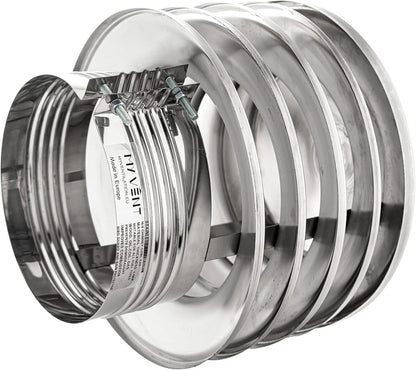 myventilation - Edelstahl AISI304, 18/8 Schornsteinabdeckung Kaminaufsatz Verst