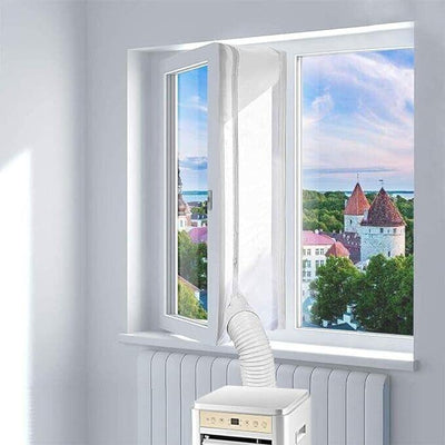Blinngo Fensterdichtung für mobile Klimaanlagen und Lufttrockner 400cm Universel