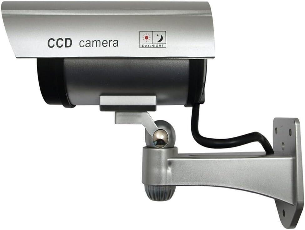 IR1100 Überwachungskamera für den Außenbereich, braun, Kamera-Attrappe für CCTV,