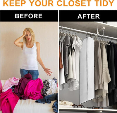 Kleidersack Lang 180x60cm Faltbare Kleidersäcke Anzug Premium Kleidersack Kleide