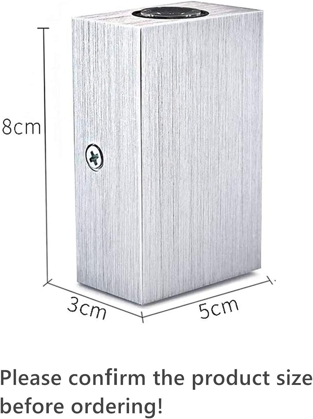 Louvra - 6W LED Wandleuchte Modern Innen, Up Down Wandlampe aus Aluminium, K