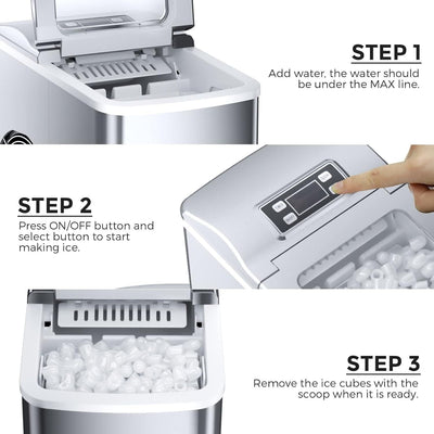FOOING Eiswürfelbereiter Würfelmaschine Eismaschine Eiswürfelmaschine Eiswürfelm