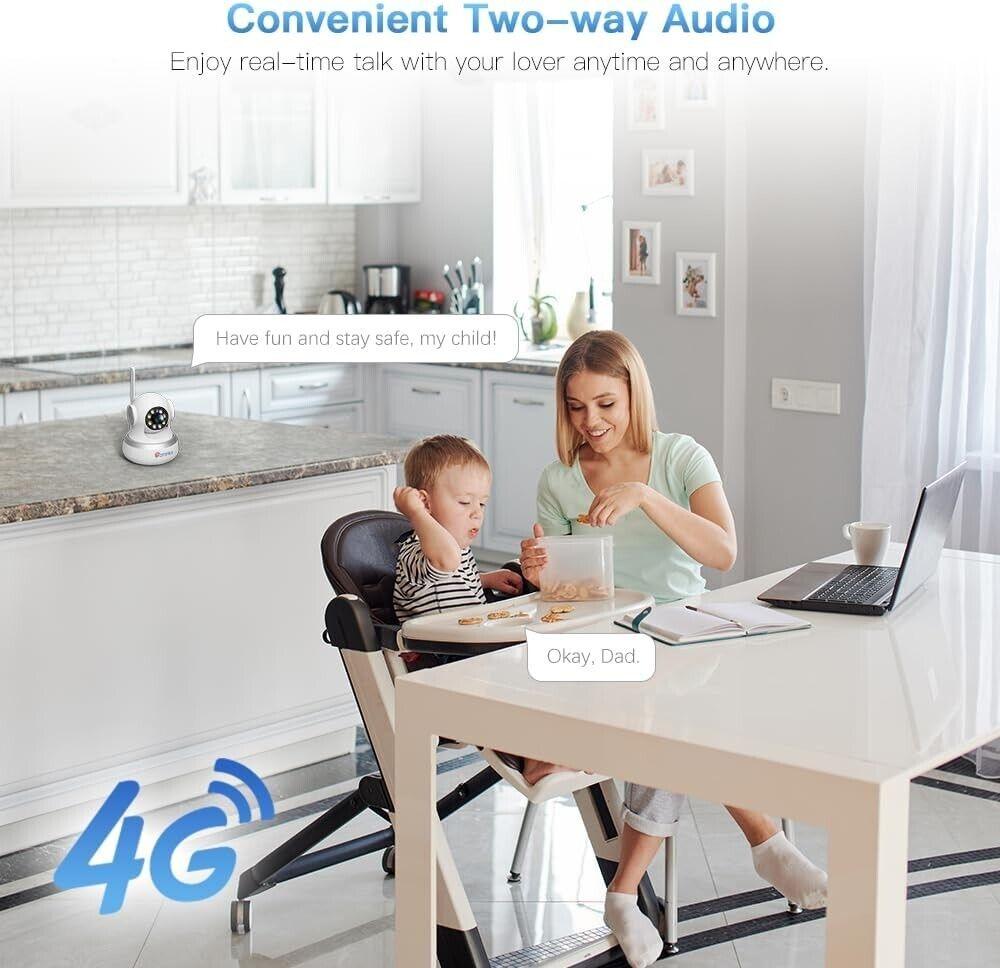 Ctronics 750C - 4G LTE Überwachungskamera Innen , 360° PTZ IP K