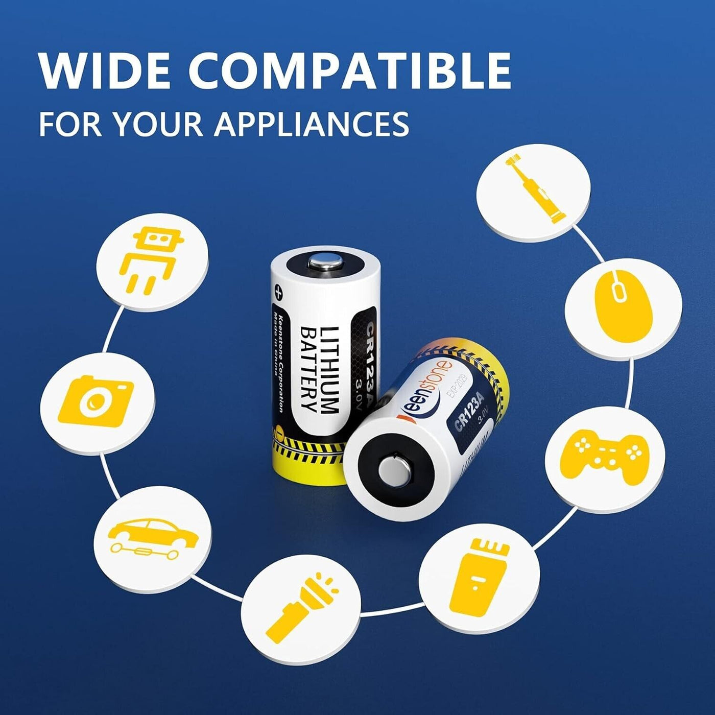 Keenstone CR123A 3 V Lithium, Keenstone 1600 mAh CR17345 3 V Lithium Einweg-Batt