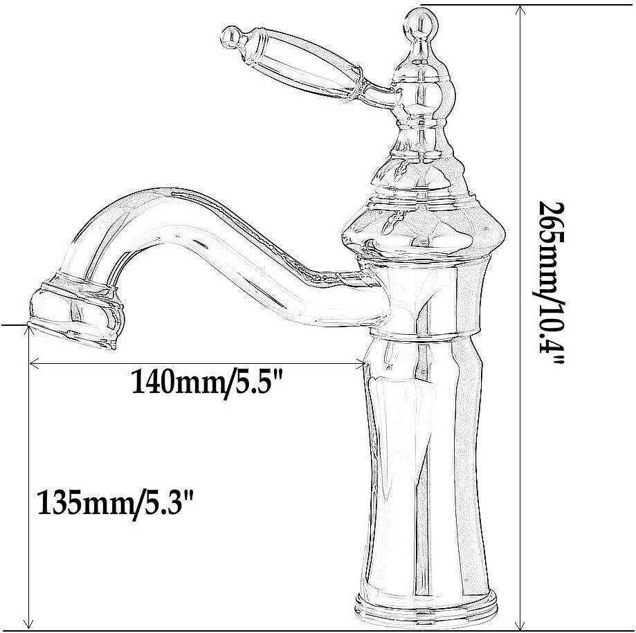 Leekayer Waschtischarmaturen Waschbecken Wasserhahn Chrom Einhand Messing Einloc