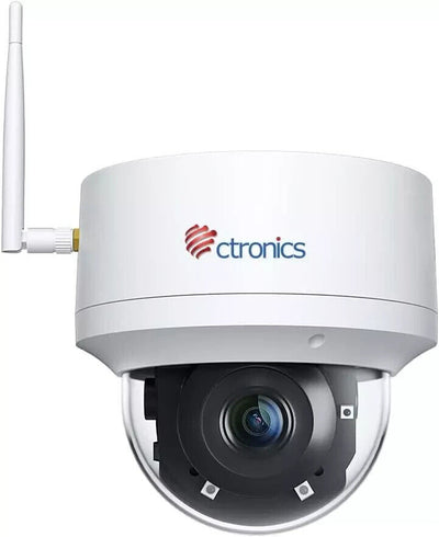 Ctronics 530C-Weiß- 2K 4MP PTZ Überwachungskamera Aussen - inkl. SD-KARTE