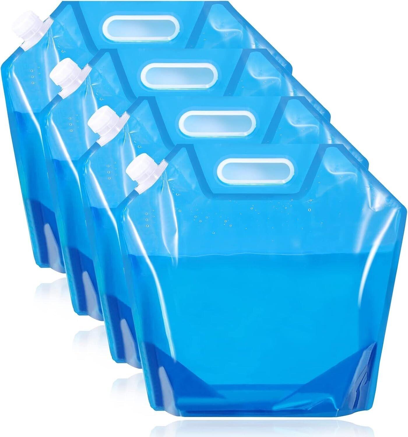 XREE 4 Stück Faltbarer Wasserkanister 10L Tragbarer Wasserbehälter mit dichtem D