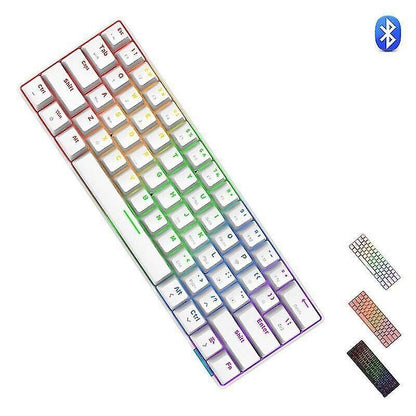 Ajazz Stk61 Mechanische Tastatur Wireless Bluetooth 61 Tasten Dual Mode Hintergr