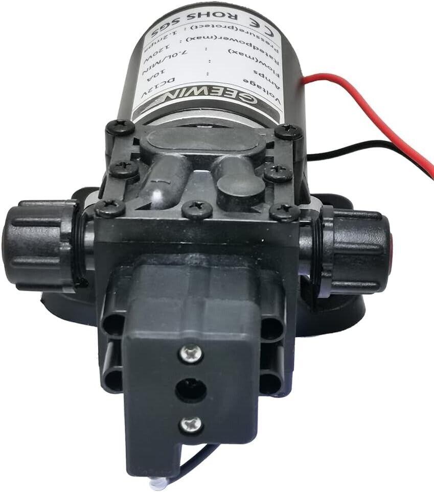 GEEWIN 12V 174PSI 7.0L/m Frischwasser Hochdruck-Membranpumpe selbstansaugend mit