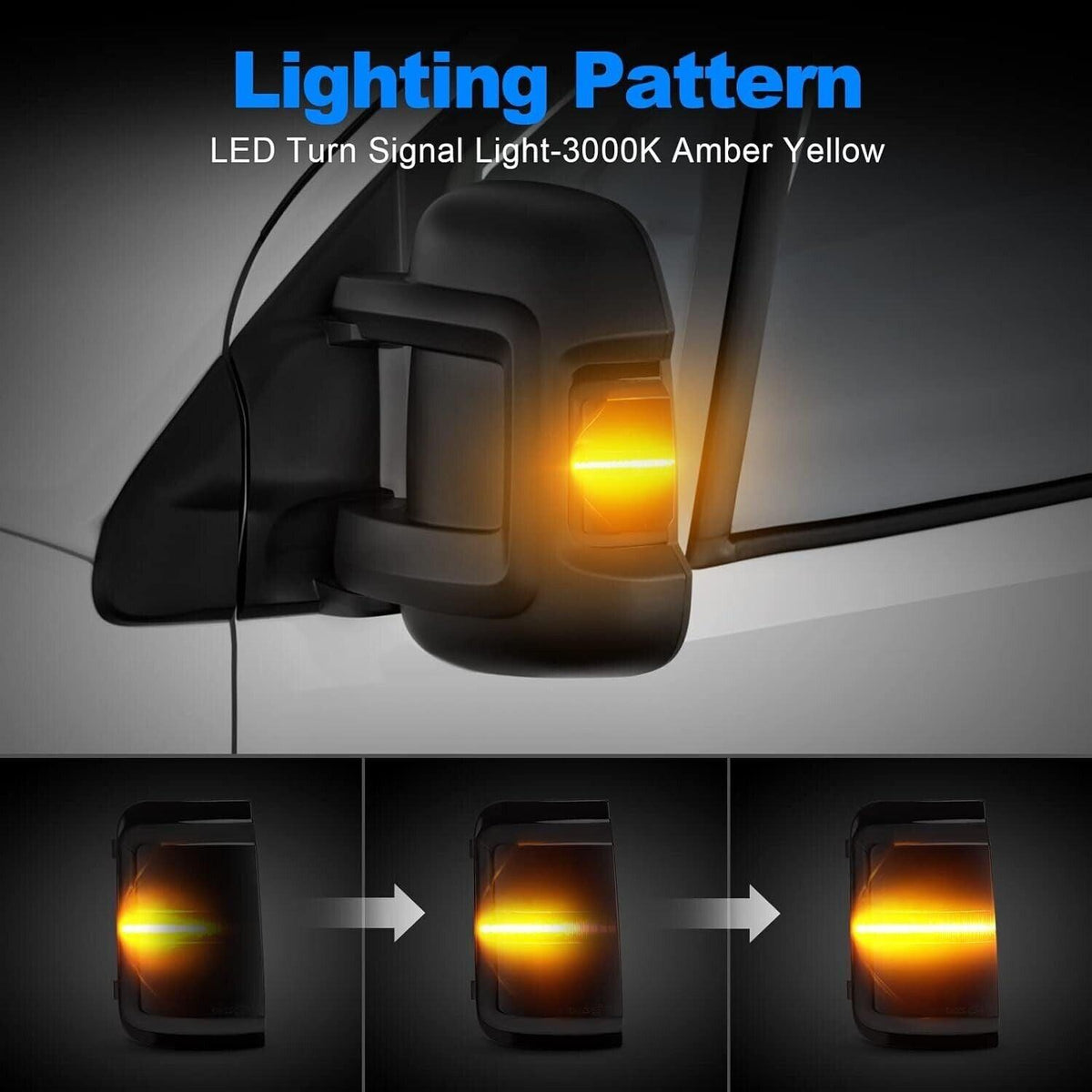 SUPAREE Auto-Blinker, LED-Blinker, Seitenspiegel, Blinker, für Ducato Boxer Jump
