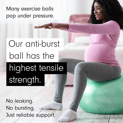 Gymnastikball – 55 cm Yoga-Ball, Gymnastikball für Heimtraining, Fitness und Pil