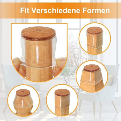 Stuhlbeinkappen 32 Stück Schutzkappen Für Stuhlbeine, Stuhlgleiter, Transparent