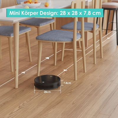 LEFANT Saugroboter mit Wischfunktion, Staubsaugerroboter mit 2200Pa Saugkraft A1