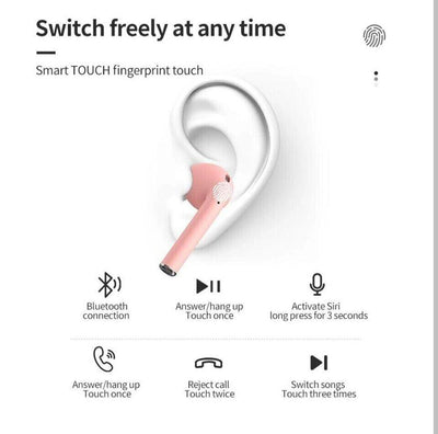 InPods 12 Kopfhörer Bluetooth Earphones IOS Android - Weiß