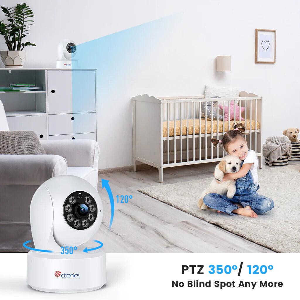 ctronics 710C-/710CB 2,5K 4MP Überwachungskamera Innen, 2,4/5Ghz WLAN
