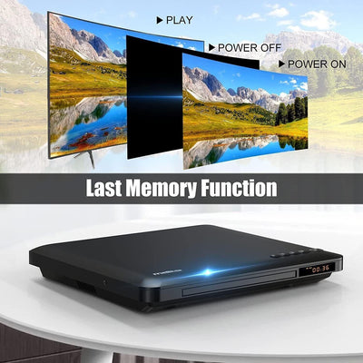 Maite Slim DVD Player UltraThin DVD Player Fr TV Region Free DVD CD Player H