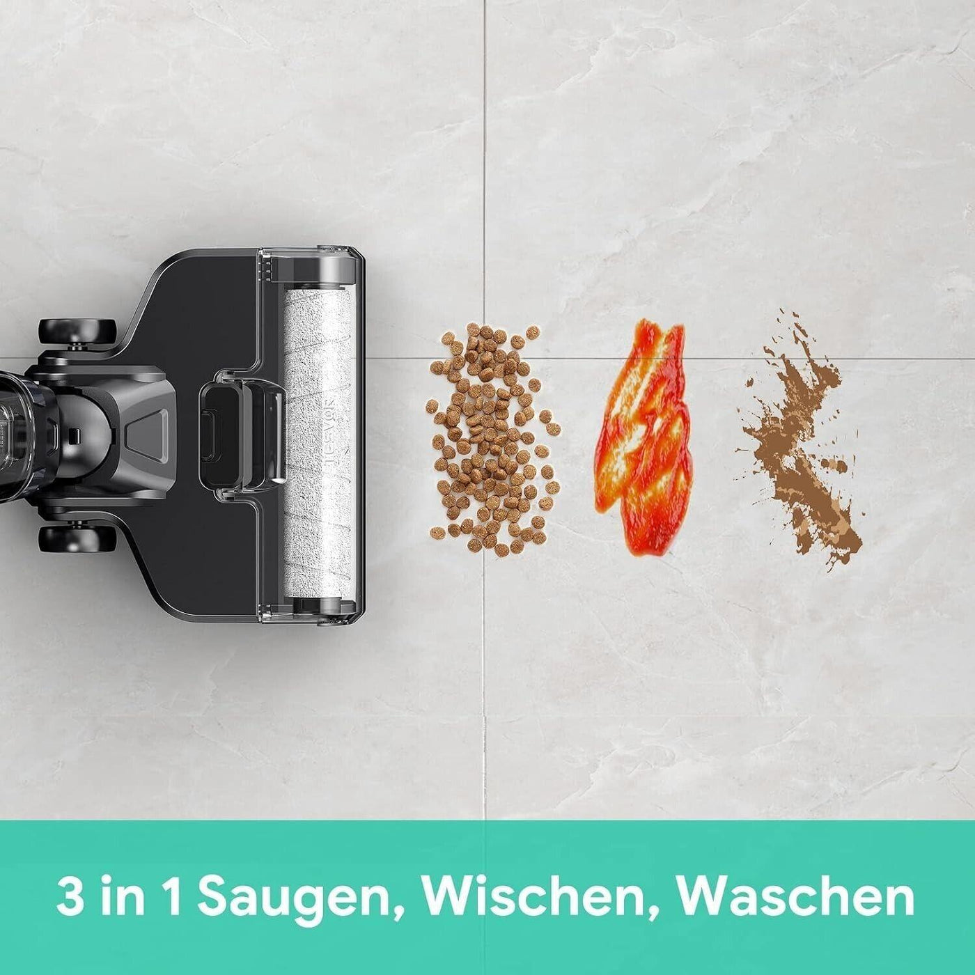 Tesvor Nass Trockensauger,3-in-1 Waschsauger,R5 Bodenreiniger kabellos,Saugwisch