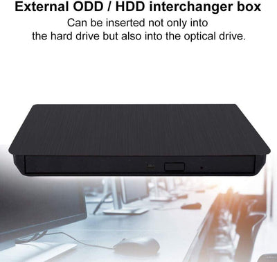 Gehäuse für externes CD-Laufwerk, externe ODD/HDD-Umschaltbox, USB 3.0-Laufwerks
