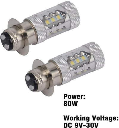 80 W Superweiß LED-Scheinwerferbirnen-Upgrade - ATVS YFM350 400 450 660 700 Rapt