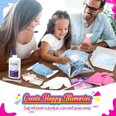 EUCOCO Geschenke Mädchen 3D String Art Kit Kinder Bastelset Laterne 6-14 Jahre