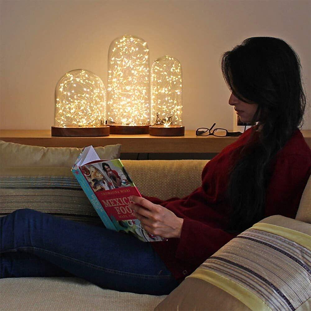 WEARXI Lichterkette Batterie, 10 Stück 2M 20 Mini LED Lichterkette Mit Batterie,
