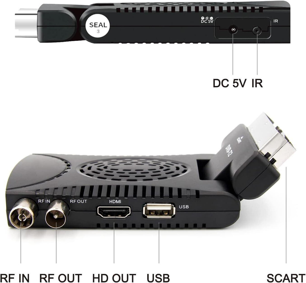 Digitaler terrestrischer Decoder 2023 – DVB-T2 HD 1080P Receiver H265 HEVC Main