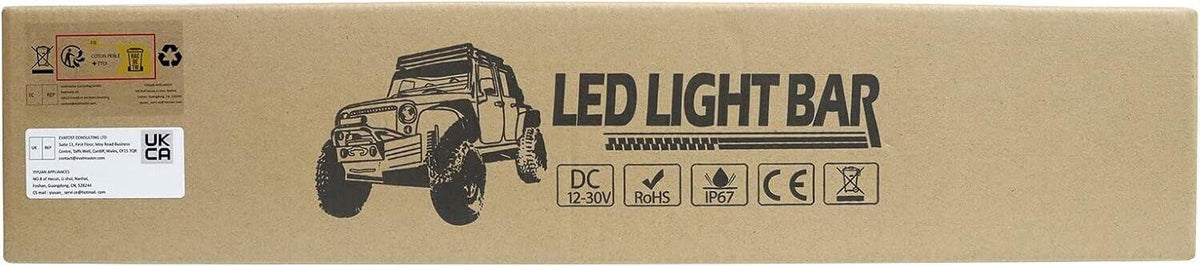PICAA 20 Zoll 126W LED Lightbar Auto 12V Kabelbaum Lichtbalken Arbeitsscheinwerf