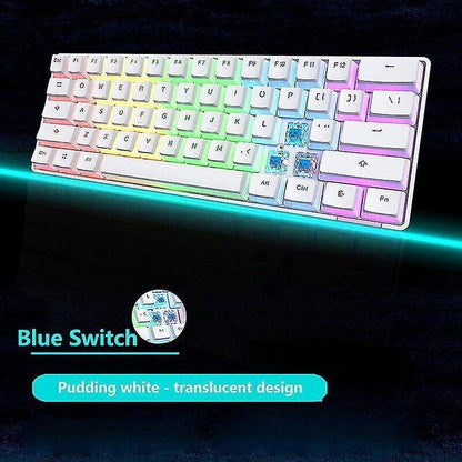 Ajazz Stk61 Mechanische Tastatur Wireless Bluetooth 61 Tasten Dual Mode Hintergr