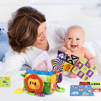 Yotako Baby Spielzeug 6 Monate Tissue Box Toy, 7-in-1 Montessori Sensorik Baby S