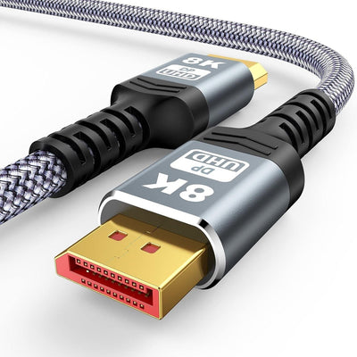 SNOWKIDS 3M DisplayPort Kabel 1.4 Displayport 1.4,8K@60Hz,4K@120Hz,2K@144Hz Über