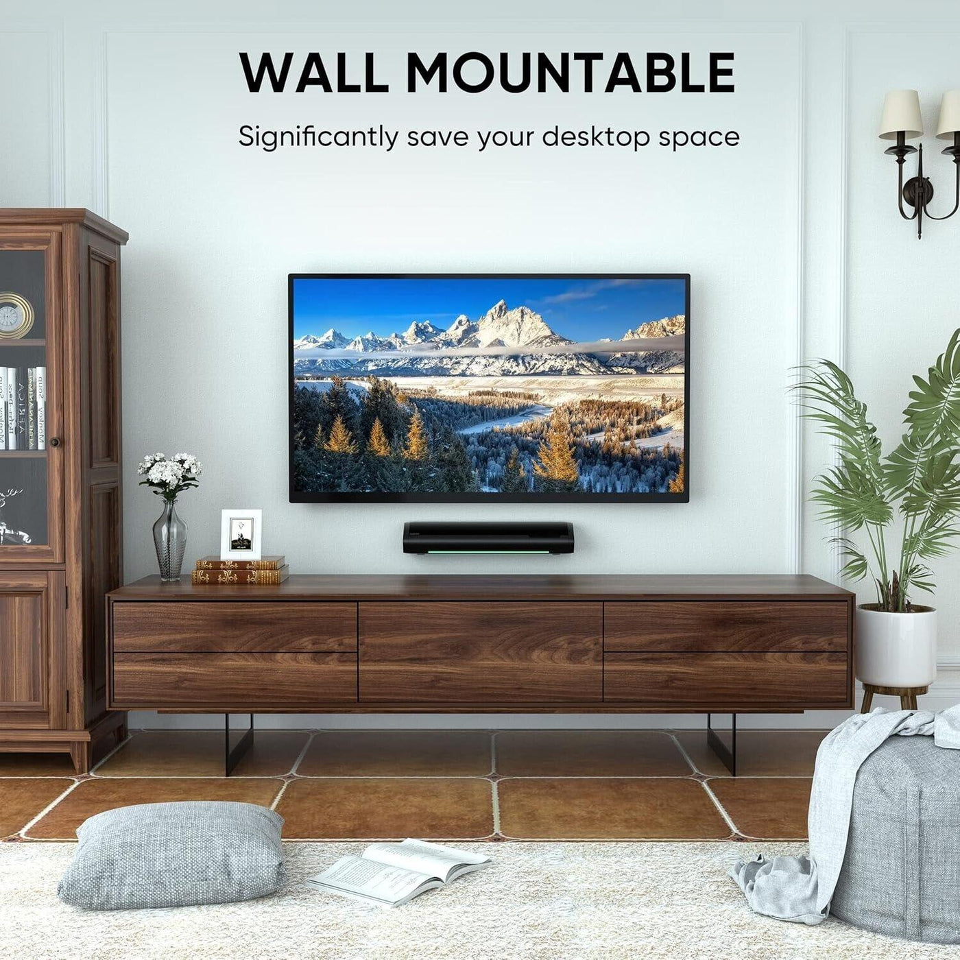 Saiyin Soundbar für TV, Soundbar mit Bluetooth, optisch, AUX-Eingänge DS6305