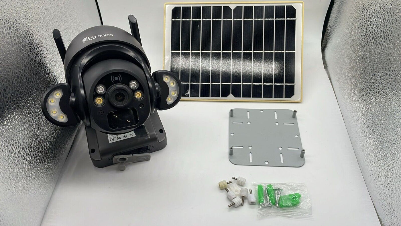 ctronics RBX-20 -  4MP Überwachungskamera Aussen Solar Akku