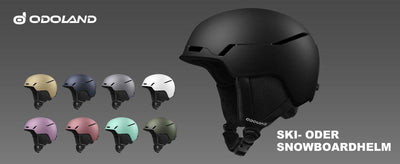 Odoland Skihelm Snowboardhelm für Damen/Herren/Jugend Optimaler Schutz (Schwarz)