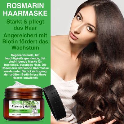 Aliver -Haarmaske mit Rosmarin und Biotin, fördert Haarwachstum und Kopfhautge