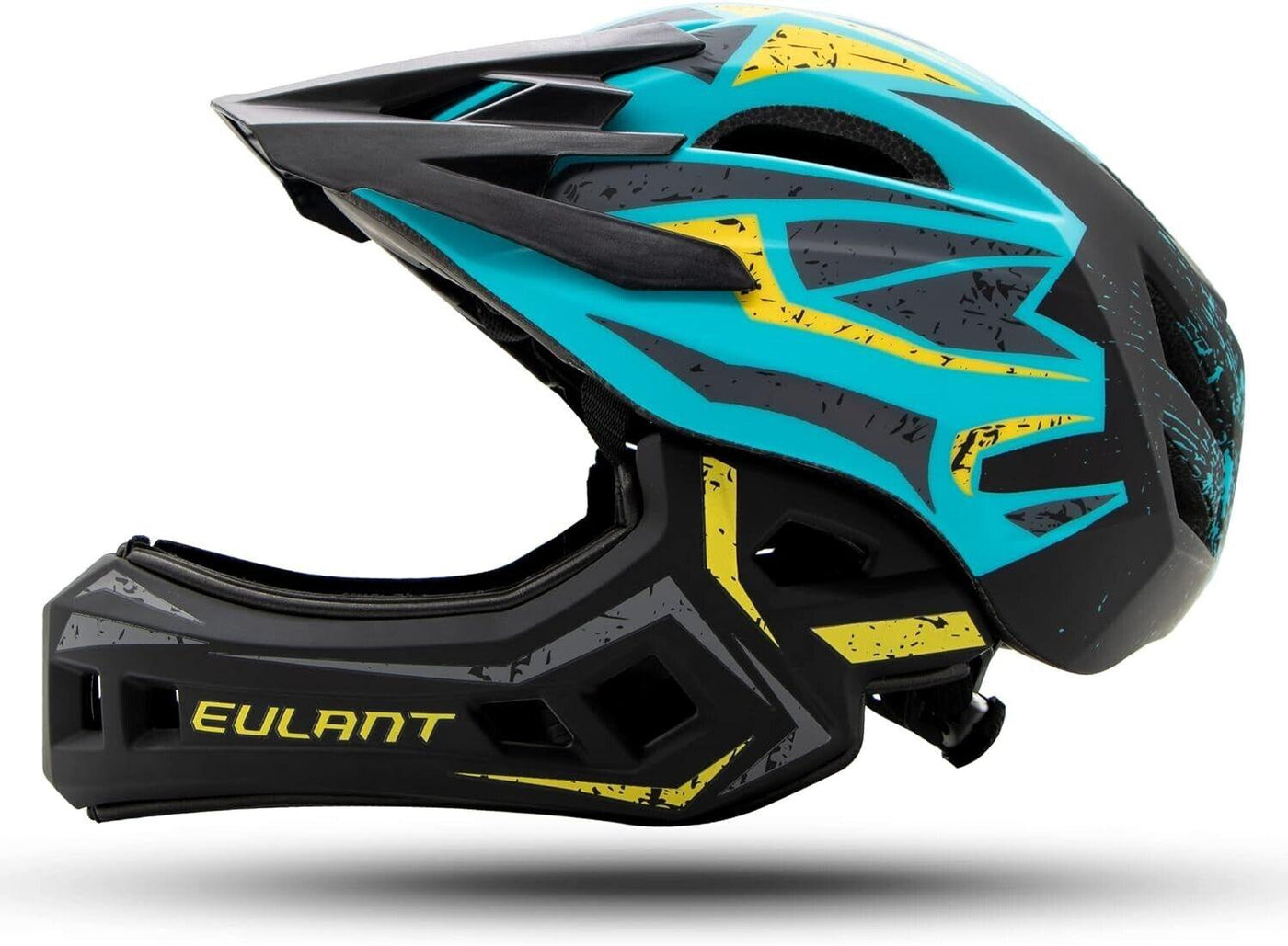 EULANT Fahrradhelm mit Kinnschutz für Jugendliche,Kinder Fullface Helm BMX Gr. M