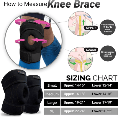 Physix Gear Bandage Knieschützer sofort Schmerzlindernde Kniebandage Unisex