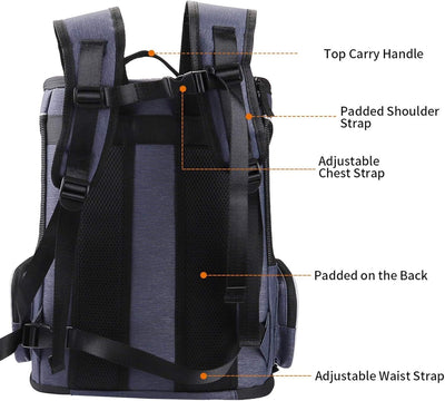 Morpilot Katzenrucksack, Hunderucksack Für Katzen Und Hunde Welpen, Atmungsaktiv