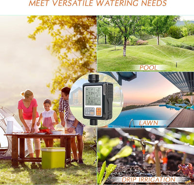 CROSOFMI Bewässerungscomputer Wasserzeitschaltuhr Garten 1 Programm
