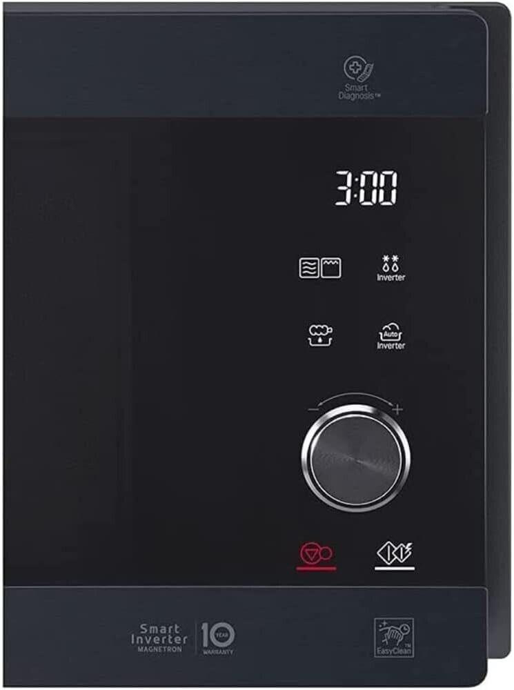 LG MH 6565 CPB Mikrowelle mit Grill - Matt Black Steel