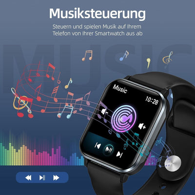 Gardien Smartwatch Damen Herren mit Telefonfunktion, 1.83’’ Fitness Armbanduhr F
